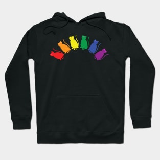 Abstract Pride Cats Rainbow Hoodie